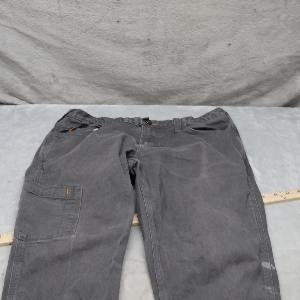 Ariat Rebar Pants Mens 30x34 Grey M7 Slim Straight Leg Work Durable Rugged